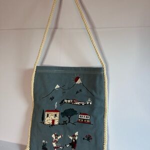 Aime Leon Dore denim tote bag with embroidered detail